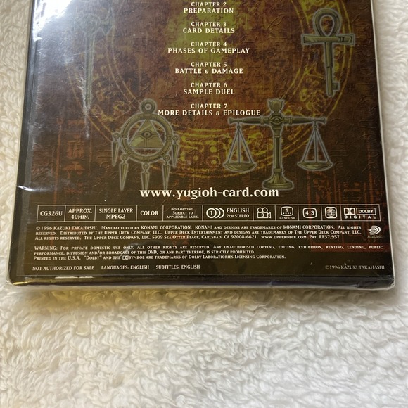 Yu-Gi-Oh Trading‎ Card Game Duel Master's Guide Official Dvd Konami Yugioh NIP - Picture 8 of 8